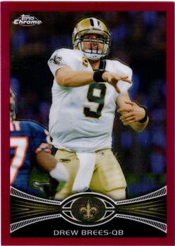 2012 Topps Chrome - Pink Refractors #100 Drew Brees Front