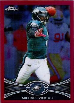 2012 Topps Chrome - Pink Refractors #120 Michael Vick Front