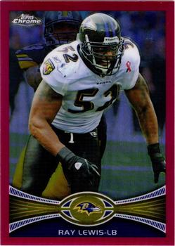 2012 Topps Chrome - Pink Refractors #121 Ray Lewis Front