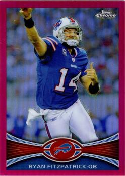 2012 Topps Chrome - Pink Refractors #139 Ryan Fitzpatrick Front
