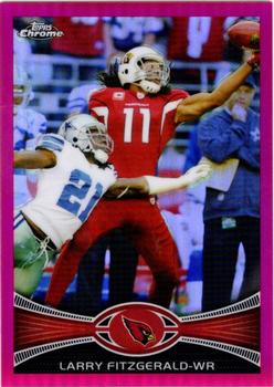 2012 Topps Chrome - Pink Refractors #141 Larry Fitzgerald Front