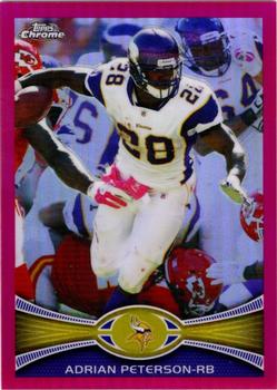 2012 Topps Chrome - Pink Refractors #158 Adrian Peterson Front