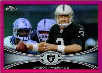 2012 Topps Chrome - Pink Refractors #162 Carson Palmer Front