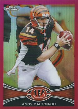 2012 Topps Chrome - Pink Refractors #164 Andy Dalton Front
