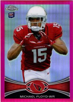 2012 Topps Chrome - Pink Refractors #166 Michael Floyd Front