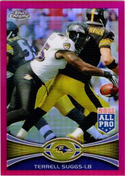 2012 Topps Chrome - Pink Refractors #178 Terrell Suggs Front