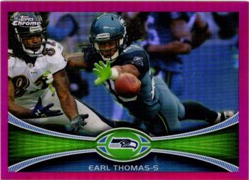 2012 Topps Chrome - Pink Refractors #201 Earl Thomas Front