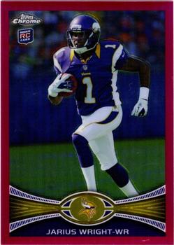 2012 Topps Chrome - Pink Refractors #203 Jarius Wright Front