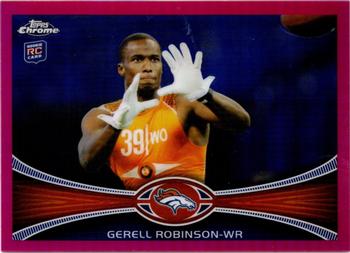 2012 Topps Chrome - Pink Refractors #214 Gerell Robinson Front