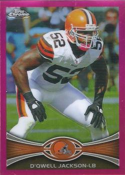 2012 Topps Chrome - Pink Refractors #215 D'Qwell Jackson Front