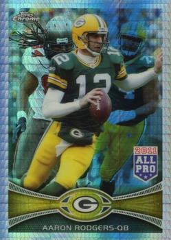 2012 Topps Chrome - Prism Refractors #50 Aaron Rodgers Front
