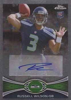 2012 Topps Chrome - Rookie Autographs #40 Russell Wilson Front