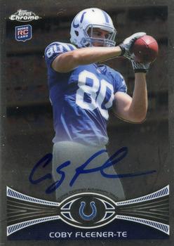 2012 Topps Chrome - Rookie Autographs #209 Coby Fleener Front