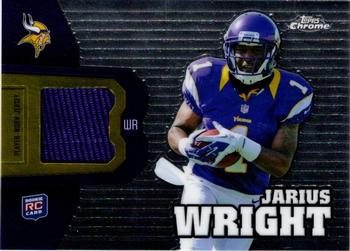 2012 Topps Chrome - Rookie Relics #RR17 Jarius Wright Front