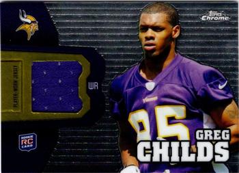 2012 Topps Chrome - Rookie Relics #RR37 Greg Childs Front