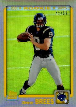 2012 Topps Chrome - Rookie Reprint Refractors #328 Drew Brees Front