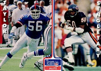 1993 Heads & Tails SB XXVII #SB2 Lawrence Taylor / Mike Singletary Front