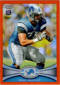 2012 Topps Chrome - Orange Refractors #4 Riley Reiff Front