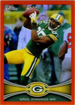 2012 Topps Chrome - Orange Refractors #157 Greg Jennings Front