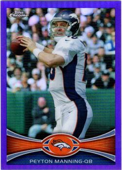 2012 Topps Chrome - Purple Refractors #161 Peyton Manning Front
