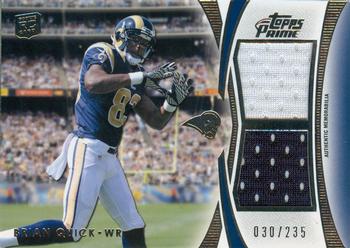 2012 Topps Prime (Hobby) - Dual Relics #DR-BQ Brian Quick Front