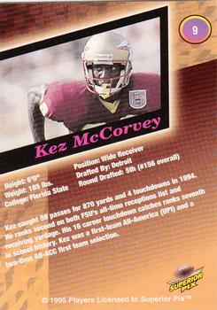 1995 Superior Pix #9 Kez McCorvey Back
