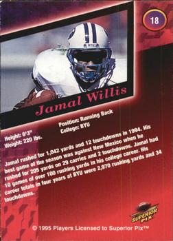 1995 Superior Pix #18 Jamal Willis Back