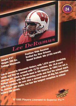 1995 Superior Pix #24 Lee DeRamus Back