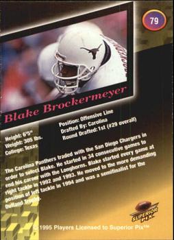 1995 Superior Pix #79 Blake Brockermeyer Back