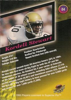 1995 Superior Pix #84 Kordell Stewart Back