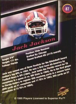 1995 Superior Pix #87 Jack Jackson Back