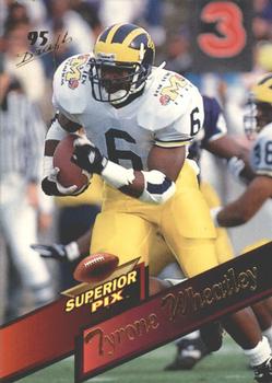 1995 Superior Pix #100 Tyrone Wheatley Front