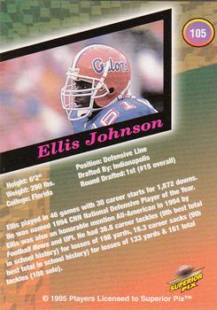 1995 Superior Pix #105 Ellis Johnson Back