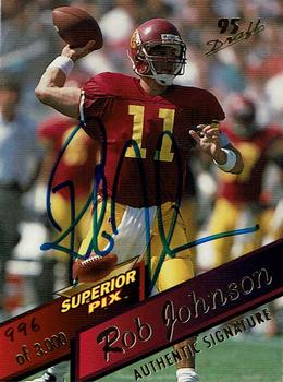 1995 Superior Pix - Autographs #11 Rob Johnson Front