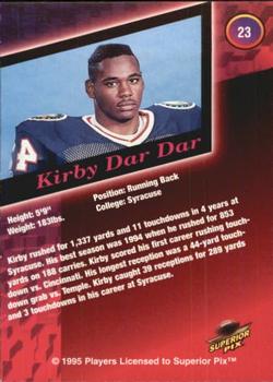 1995 Superior Pix - Autographs #23 Kirby Dar Dar Back