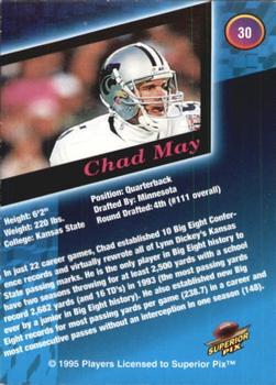 1995 Superior Pix - Autographs #30 Chad May Back