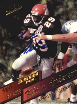 1995 Superior Pix - Autographs #37 Kelvin Anderson Front