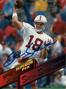 1995 Superior Pix - Autographs #43 Steve Stenstrom Front