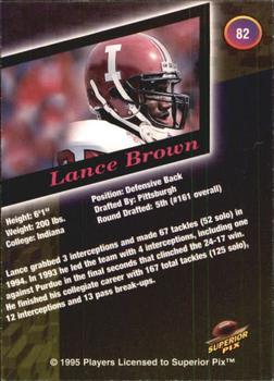 1995 Superior Pix - Autographs #82 Lance Brown Back