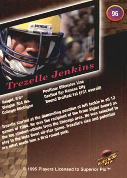 1995 Superior Pix - Autographs #96 Trezelle Jenkins Back