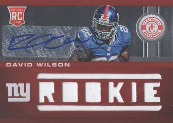 2012 Panini Totally Certified #210 David Wilson Front