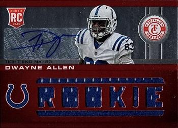 2012 Panini Totally Certified #213 Dwayne Allen Front