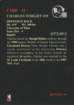 1991 JOGO #42 Charles Wright Back