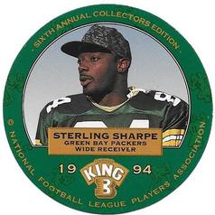 1994 King B Discs #22 Sterling Sharpe Front