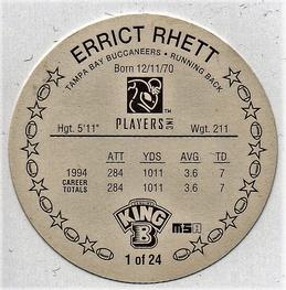 1995 King B Discs #1 Errict Rhett Back