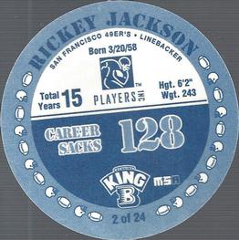 1996 King B Discs #2 Rickey Jackson Back