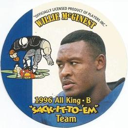 1996 King B Discs #8 Willie McGinest Front