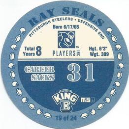 1996 King B Discs #19 Ray Seals Back