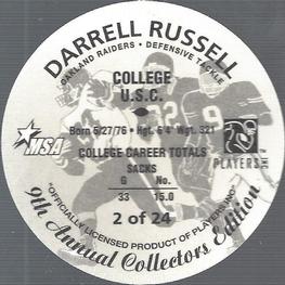 1997 King B Discs #2 Darrell Russell Back