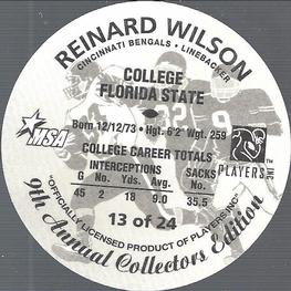 1997 King B Discs #13 Reinard Wilson Back